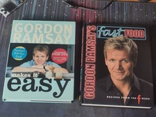 Bundle 2 Gordon Ramsey Recipe Books Makes It Easy Cookbook with DVD & Fast Food 
