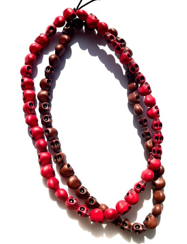 Tribal skull necklace voodoo - tribal,
