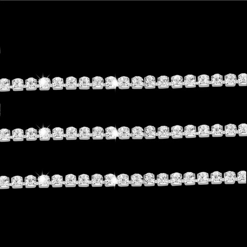 Rhinestone chain trim - chain, diamante