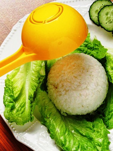 Half circle rice ball - half, mold