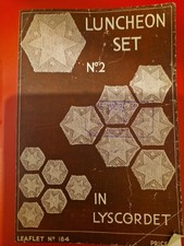 Copy Of Vintage Pattern Crochet in Lyscordet 184 Doilies mats Luncheon Set Oval