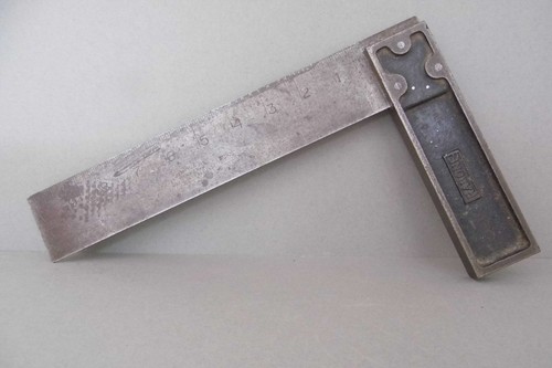 Rabone metal try square - square, 10”