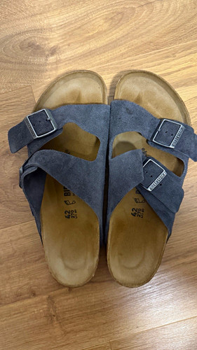 Birkenstock arizona grey - birkenstock, suede