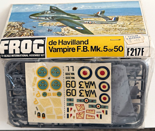 Frog havilland vampire - de, f.b