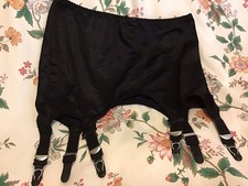 REVIVAL LINGERIE XL 31-32” SUSPENDER BELT /OPEN GIRDLE VINTAGE CORSET SHAPEWEAR