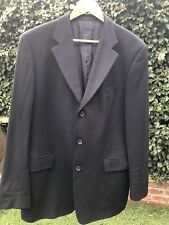 Hugo Boss Angelico Parma Black Suit Blazer Dinner Jacket Virgin Wool Chest 44"