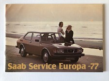 Saab Service Brochure Europa Car Information 1977 