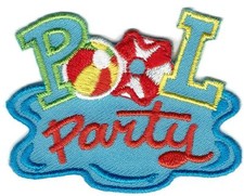 Girl Boy Cub Blue POOL PARTY