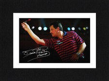 8X6 Mount DENNIS PRIESTLEY Signed Autograph PHOTO Gift DARTS Ready To Frame