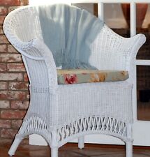 Lloyd loom style cane chair ... White wicker
