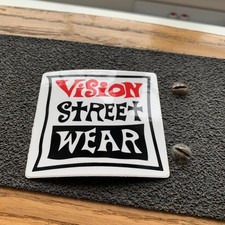Vision Street Wear Swirl Logo Skateboard Sticker - 1980s