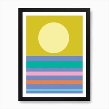 Heatline Sunset Art Print
