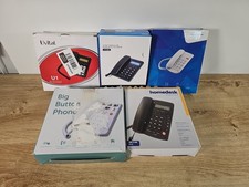 Bundle Of 5 Corded Landline Phones Uvital VTC500 TCF2000 Job Lot Untested