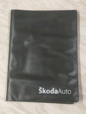 GENUINE SKODA FABIA OCTAVIA SUPERB ROOMSTER PLASTIC OWNERS MANUAL WALLET (ONLY)