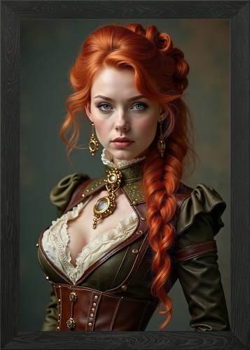 Red haired woman - red-haired, in