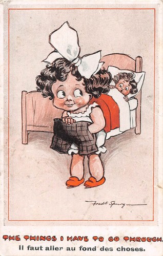 Postcard children the things - ,