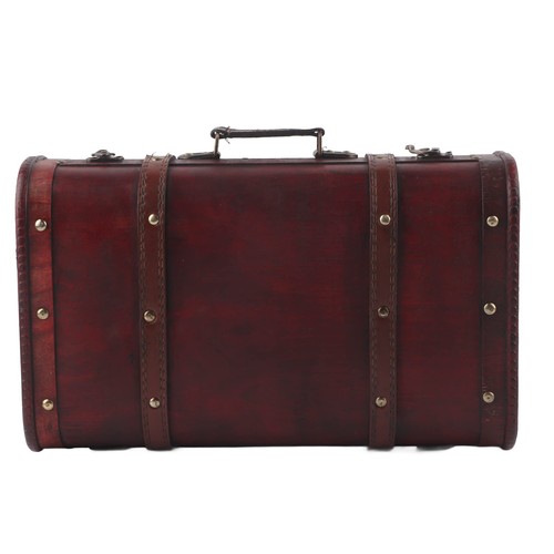 Tiiyee vintage wooden trunk - wooden,