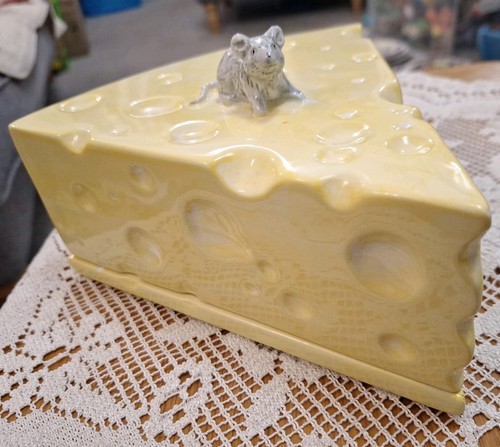 Vintage ceramic cheese - ceramic, dish