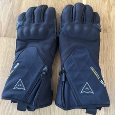 Dainese Motorcycle Gloves Large Black Leather Textile Motorbike Gloves
