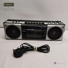 HITACHI TRK-6601L PORTABLE STEREO RADIO CASSETTE RECORDER BOOMBOX NO ANTENNA