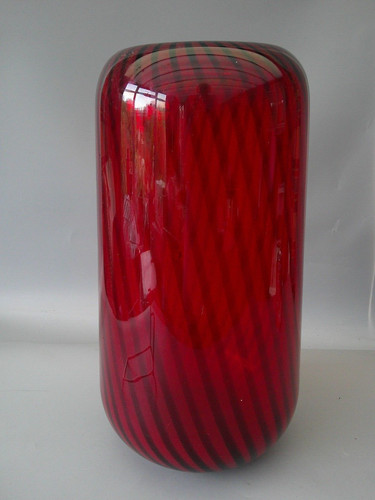 Large habitat red spire vase - large,