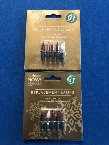 Noma bulbs coloured 6v - g1,