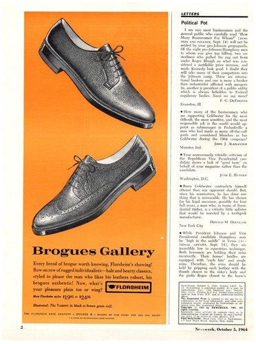Print 1964 florsheim - ad,,