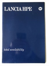 Lancia HPE Brochure with interiors and colours chart printed 1978 on
