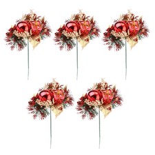 Red Plastic Christmas Cuttings