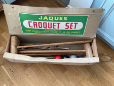 Vintage Jaques  4 Player Adult Croquet Set = 131