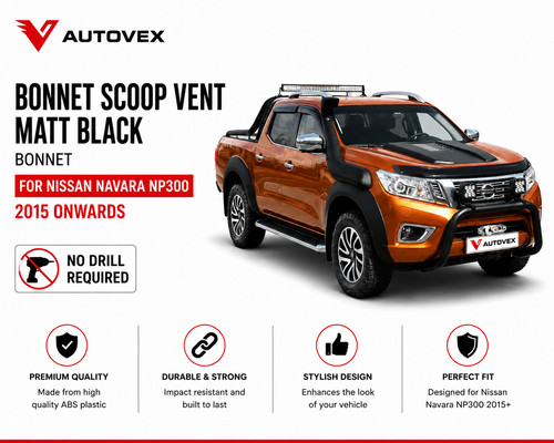 Bonnet scoop vent - bonnet, matt