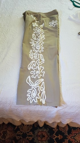 Lalavon taupe pant - with, cord