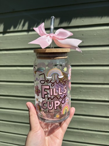 Jesus fills cup - my, glass