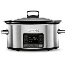 Crockpot 5.6L Time Select Digital Slow Cooker | Stainless Steel | CSC066