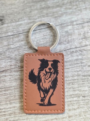 Custom leather keyring for dog - custom,