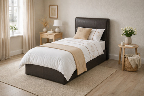 Texas faux leather bed - faux,