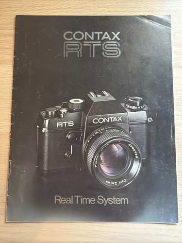 Contax rts camera - rts, instruction