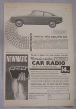 1964 Bond Equipe GT Original advert No.2