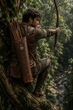 Traditional brown leather - traditional,