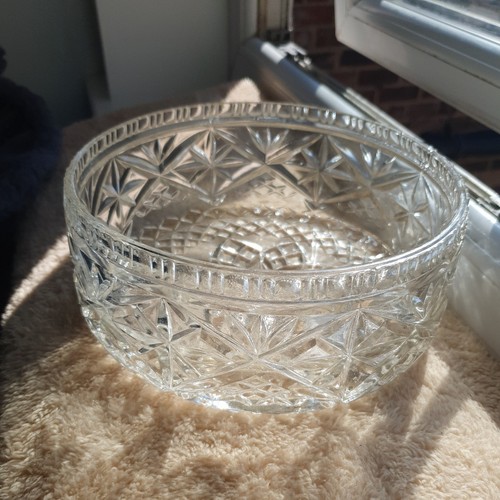 Vintage large lead - crystal, cut