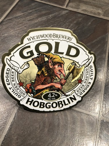 Hobgoblin gold pump clip pub - gold,