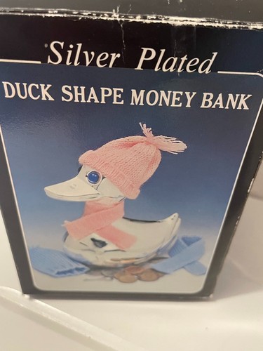 Vintage silver plated - silver, duck
