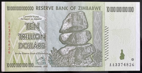Zimbabwe trillion dollar - trillion,