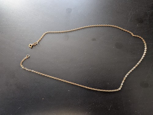 Gold oval link chain - 9,