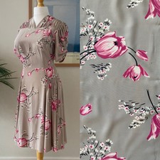 30s 40s Tea Dress Vintage