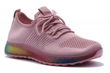 Womens Knit Trainers Rainbow