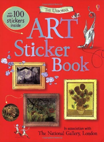 Art sticker book usborne - sticker, (usborne