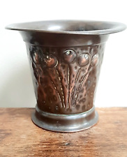 Arts and Crafts copper vase by