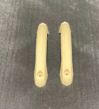 Vintage Plastic Cupboard Drawer Ribbed Pull Handles - New Old Stock X2