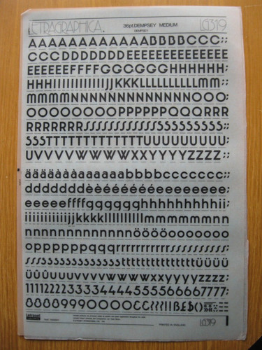 Letraset upp low - upp/low, &